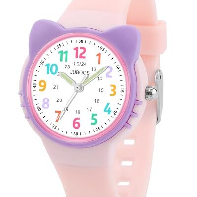 Montre enfant apprentissage heure Juboos à cadran coloré