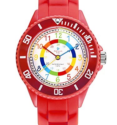 Montre enfant apprentissage heure multicolore Alienwork