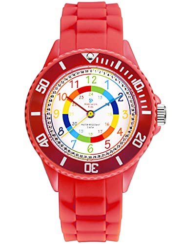 Montre enfant apprentissage heure multicolore Alienwork