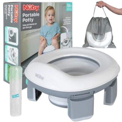 Nuby pot bebe apprentissage proprete 2 en 1 de voyage