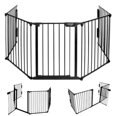 Parc bebe barriere modulable FACILITYS 5 panneaux noir