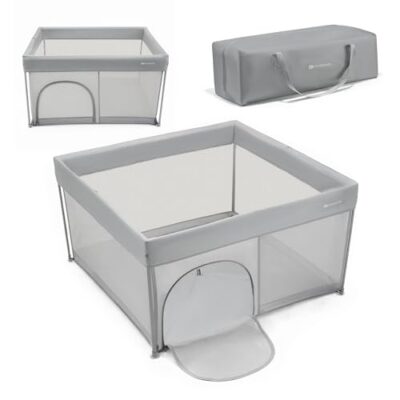 Parc bebe pliable ZIKI gris avec sac de transport