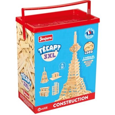 Planchettes de construction en bois Jeujura Técap 3XL 200 pièces
