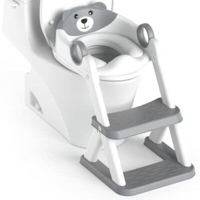 Réducteur de toilette enfant 2 en 1 avec marchepied