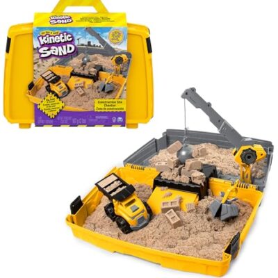 sable cinetique enfant avec mallette de construction