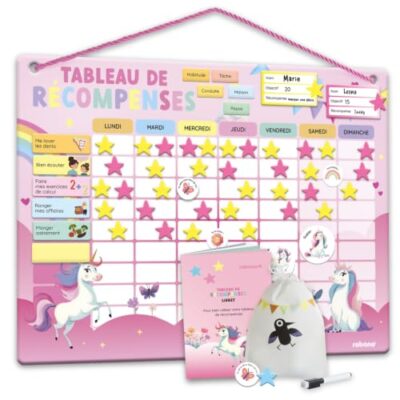 Tableau de routine enfant Rabano Art semainier magnétique