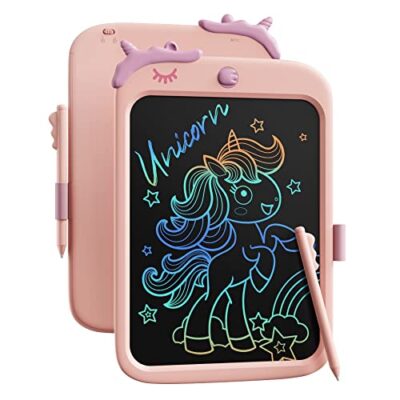 Tablette ecriture enfant lcd licorne 10 pouces rose