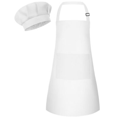 Tablier enfant cuisine avec toque réglable Bouiexye