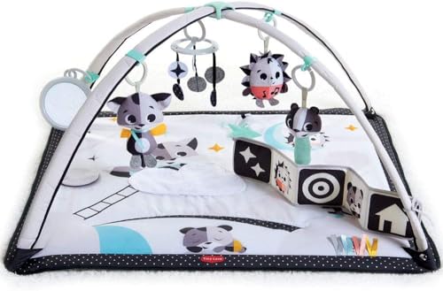 tapis eveil bebe montessori noir et blanc musical 2 en 1