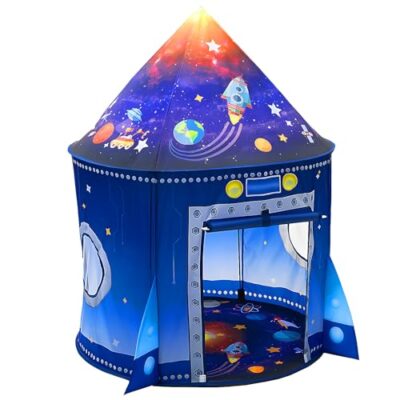 Tente de jeu enfant fusée astronaute pour la maison et le jardin