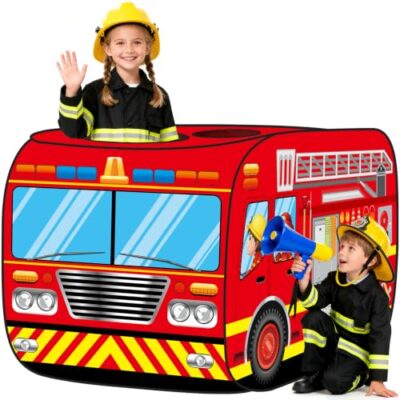 Tente de jeu enfant pop up caserne de pompiers