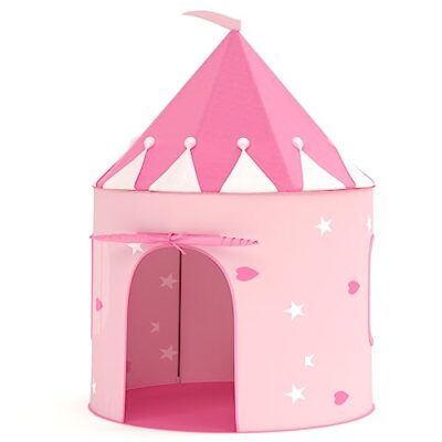 Tipi enfant chambre pop-up rose KORIMEFA