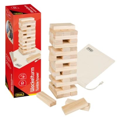 Tour d’adresse en blocs de construction en bois enfant