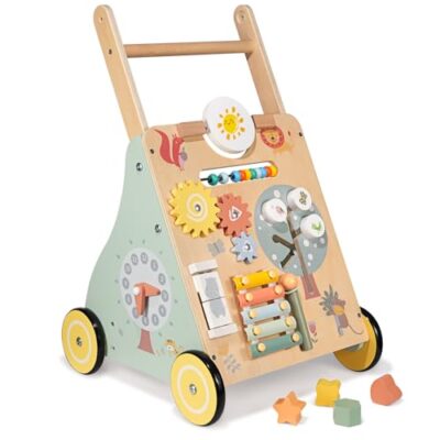 Trotteur bébé bois avec centre d activités Itslife