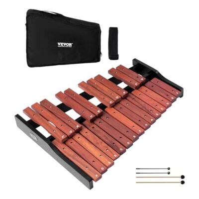Xylophone enfant bois 25 notes avec maillets et sac