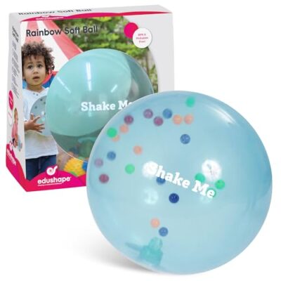 Balle transparente Edushape avec petites balles colorées à l’intérieur