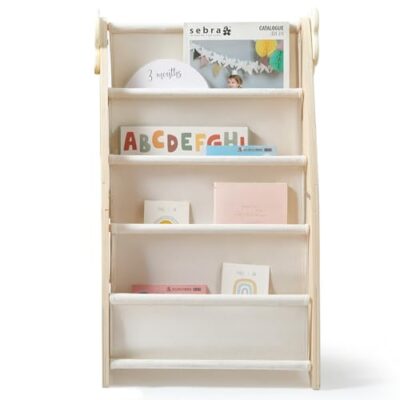 Bibliothèque enfant modulable WOODEN TEETHER en pin, 3 modules