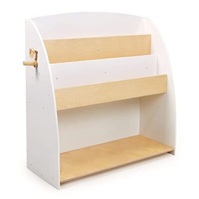 Bibliothèque enfant Tender Leaf Forest en bois, 3 étagères, 81 cm