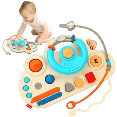 Busy board volant caterbee avec boutons, cordes et bulle en silicone