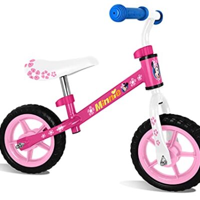 Draisienne Minnie Stamp 10 pouces rose, pneus increvables en EVA
