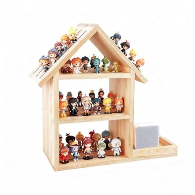 Étagère murale en pin massif Strixorn pour Toniebox et figurines