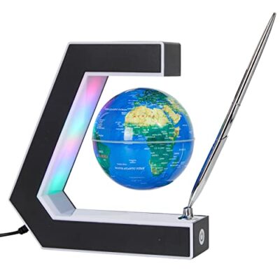 Globe terrestre flottant KAIMC, lévitation magnétique et lampe LED