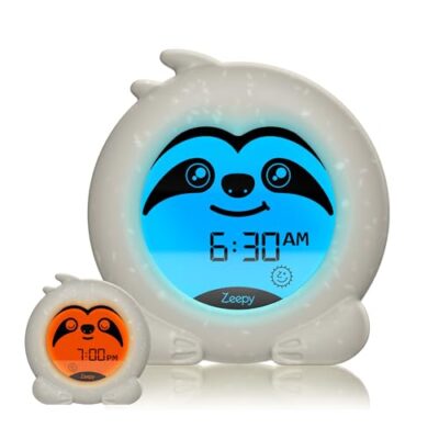 Horloge d’apprentissage du sommeil Zeepy Slumber the Sloth, 2 phases