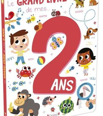 Imagier d’éveil grand format GRUND, Le grand livre de mes 2 ans