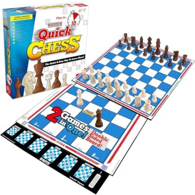 Jeu d’échecs ROO GAMES pour enfants, 8 activités et plateau réversible