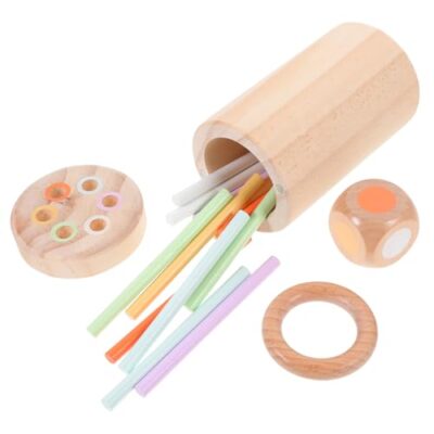 Jeu d’équilibre en bois avec bâtons colorés SOPOTUTU, motricité fine