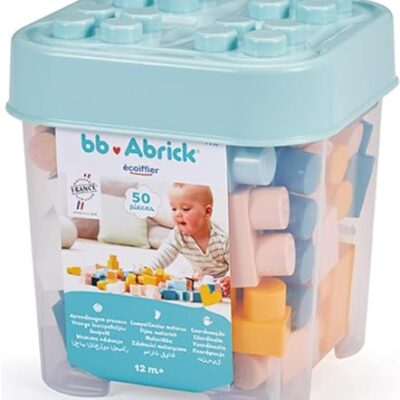 Jeu de briques à empiler Ecoiffier avec bac transparent, dès 12 mois
