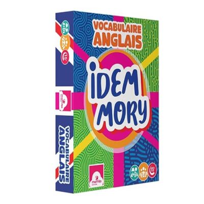 Jeu de cartes Idem Mory mattika, memory de vocabulaire anglais