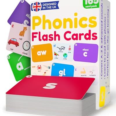 Jeu de cartes phoniques learnworx, 165 cartes double face en 7 niveaux
