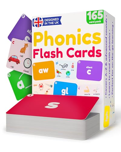 Jeu de cartes phoniques learnworx, 165 cartes double face en 7 niveaux