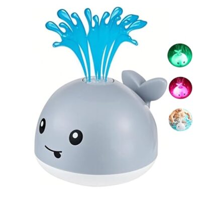 Jouet de bain baleine VI AI, arroseur lumineux à LED pour bébé