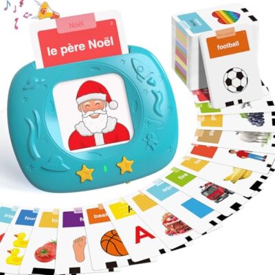 Lecteur de cartes parlantes HOMESTEC, 16 thèmes en accent français