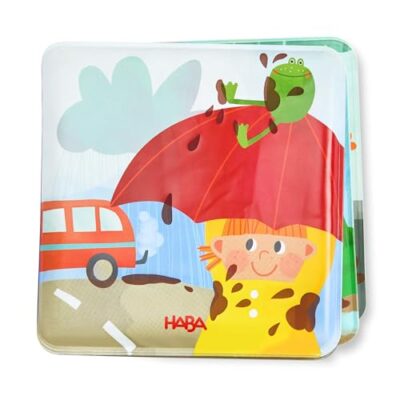Livre de bain HABA Jour de lessive, taches de boue qui s’effacent