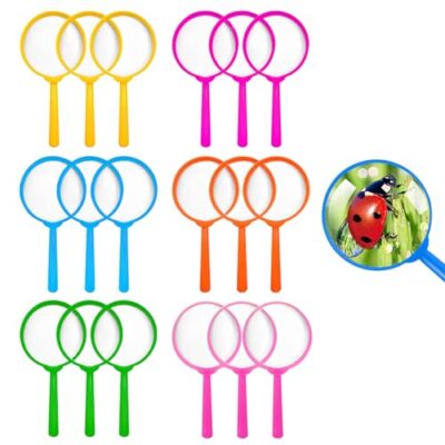 Lot de 18 loupes colorées pour enfants QHFlashbuy en 6 couleurs
