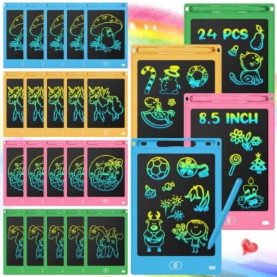Lot de 24 tablettes d’écriture LCD Zhehao, 4 couleurs bonbon