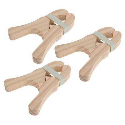 Lot de 6 pinces en bois Gatuida pour cabanes en couvertures