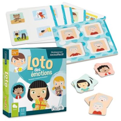 Loto des émotions Placote pour 2 joueurs, dès 1 an et demi