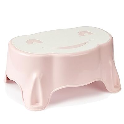 Marchepied enfant Babystep Thermobaby rose poudré, antidérapant