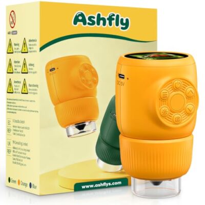 Microscope numérique de poche Ashfly avec écran, jusqu’à 500X