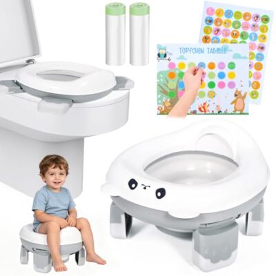 Pot de voyage pliable pour enfant Vautvis, sac inclus