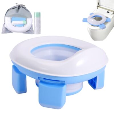 Pot enfant pliable 3 en 1 FDKene, réducteur de toilette de voyage