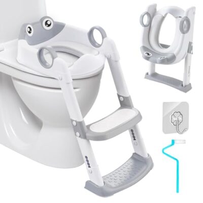 Réducteur de toilette enfant UCAMP avec escalier pliable et réglable