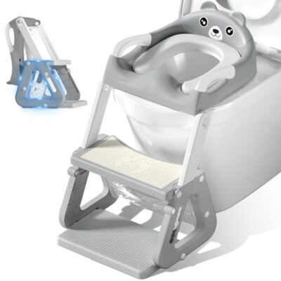Réducteur de toilette enfant Vautvis pliable avec marchepied