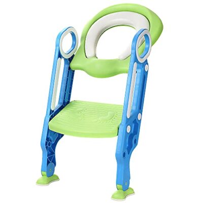 Réducteur de toilette pliable BUTUN avec marche et poignées