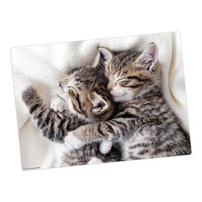 Set de table lavable Tischsetmacher, motif chatons câlins, 44 x 32 cm