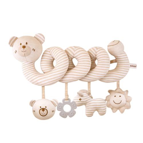 Spirale d’activité en peluche Lawnrden avec animaux et cloches